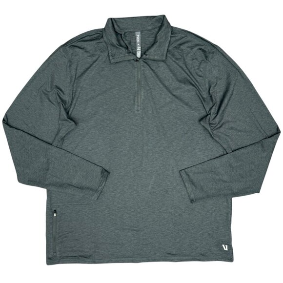 NWT Men's VUORI Ease Performance 1/2 Zip Pullover Charcoal | Size XXL - Picture 4 of 14